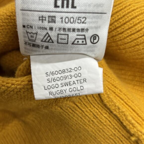 Gap Baby Kids Boys Sweater Size 3T Toddler Yellow Red Logo Classic Hong Kong - Picture 11 of 11